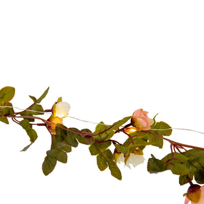 LED -lichte keten "Röschen", voor buiten, lichte keten - plastic, kleurrijk, met geïntegreerde LED