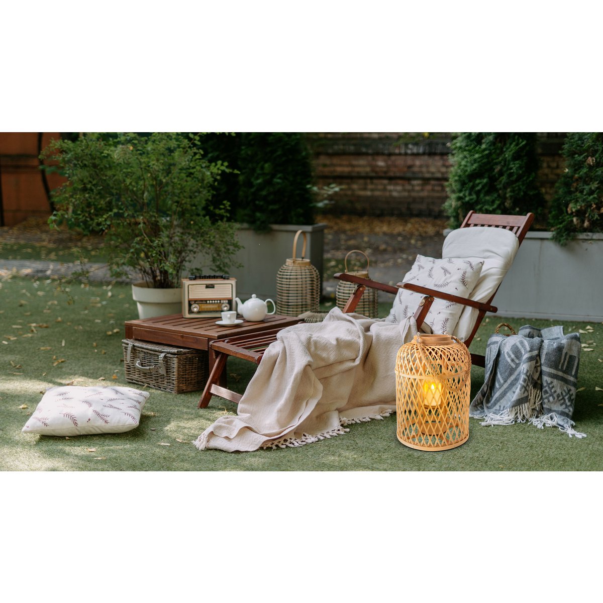 Decollicht "Korbinian" inclusief Solar Led Candle