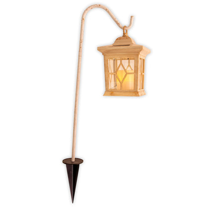 Set van 2 LED grondpennen voor buiten "Lantern" wit