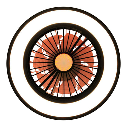 LED -plafondlichten + ventilator "arrioso" Ø 54 cm, gemaakt van metaal en plastic, met veel functies