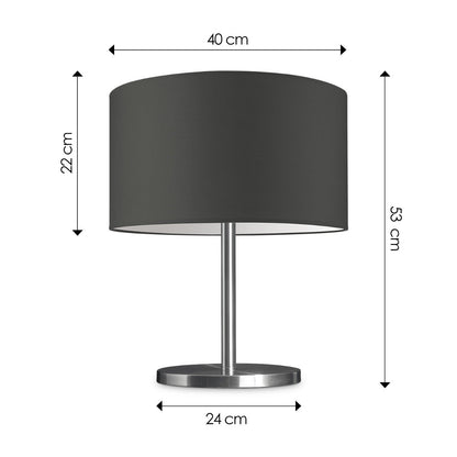 Home Sweet Home Tafellamp Bling - Mauro, E27, antraciet, 40x40x35.6cm