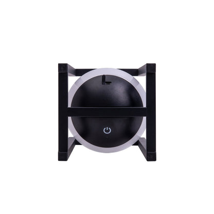 LED Decol Light Potaton voor balkon en terras, decoratietafellamp gemaakt van metaal en plastic in zwart, stevig gebouwd -in LED's, 30 x 16 x16 cm