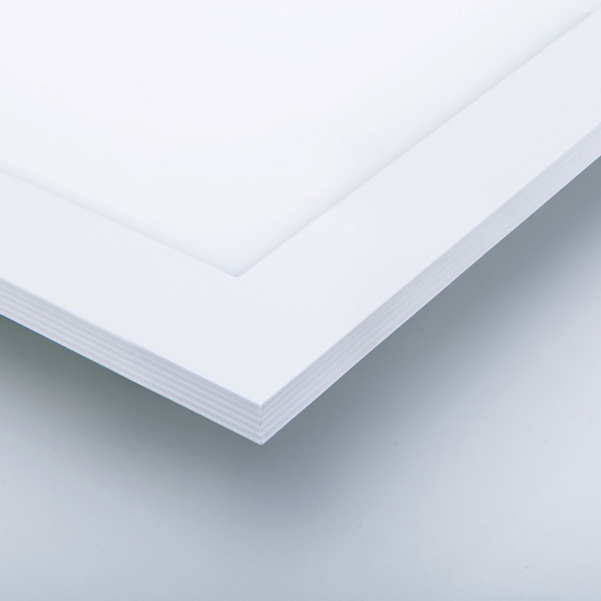 LED -assemblagepaneel "Nicola", montagelamp gemaakt van metaal en plastic met stevig ingebouwde LED's in neutraal wit, paneel voor interieur 45 x 45 cm