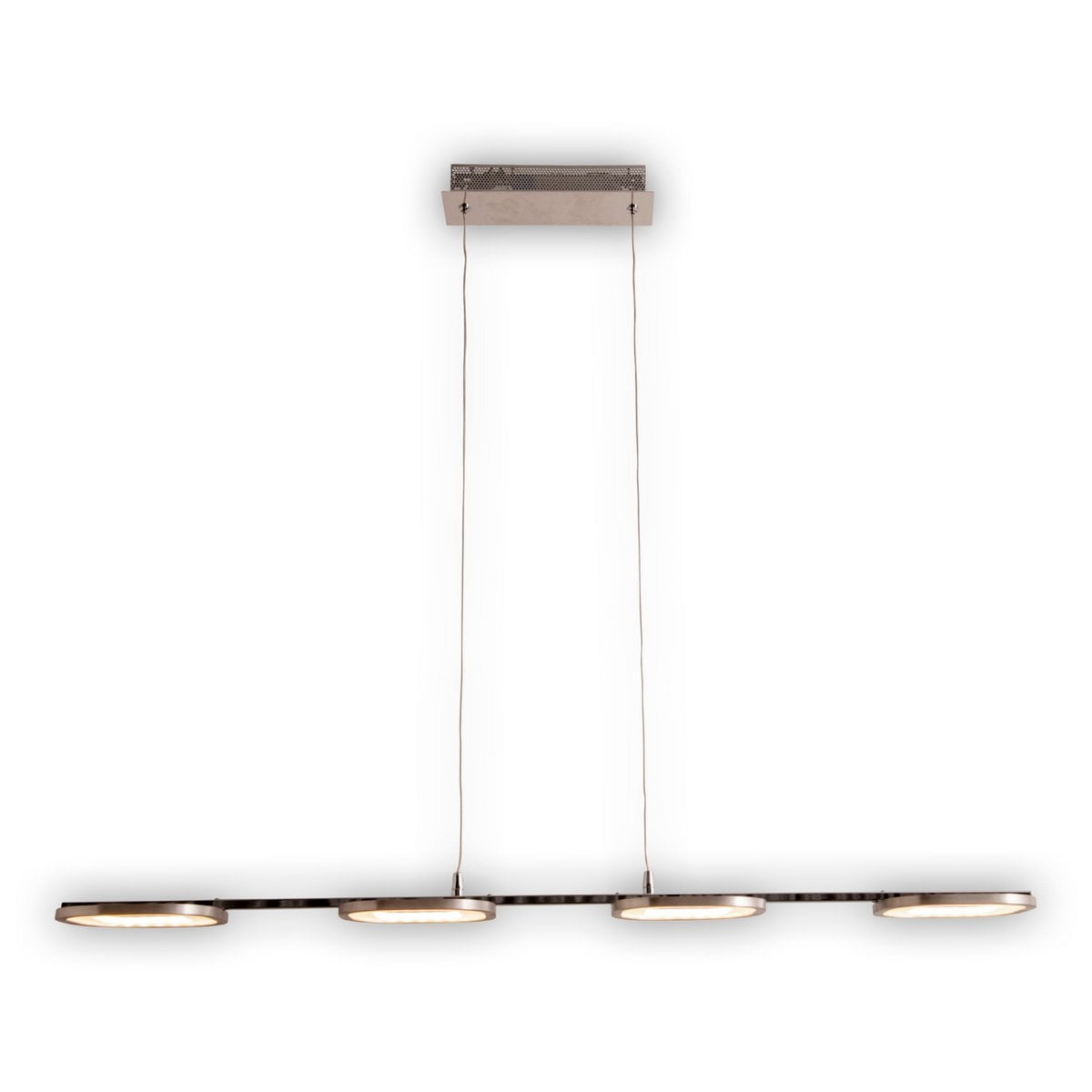 LED hanglamp "balk" gemaakt van metaal en plastic in stalen blank, met geïntegreerde LED