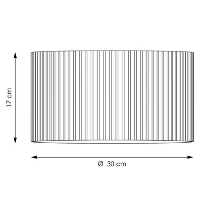 Home Sweet Home Cylindrische Corduroy Plafondlamp - Black - ø30 x 17cm