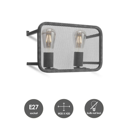 Home Sweet Home Moderne Wandlamp Weave | 30/15/20cm | Zwart | E27