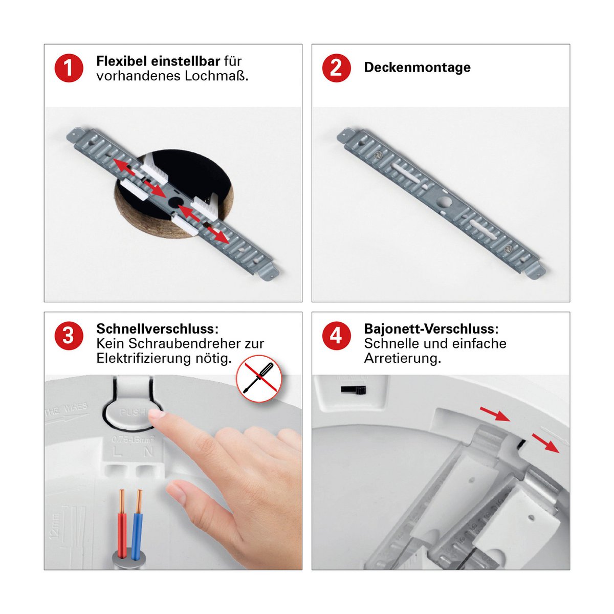LED -plafondlicht "bonus" Ø: 17 cm