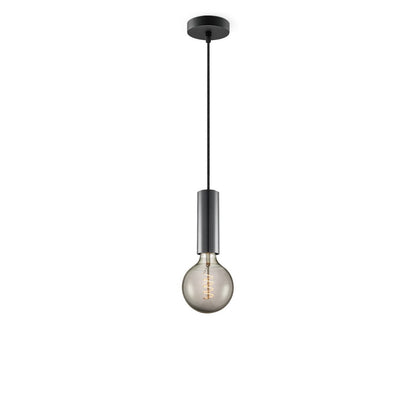 Home Sweet Home hanglamp zwart Saga Spiraal - G125 - dimbaar E27 rook