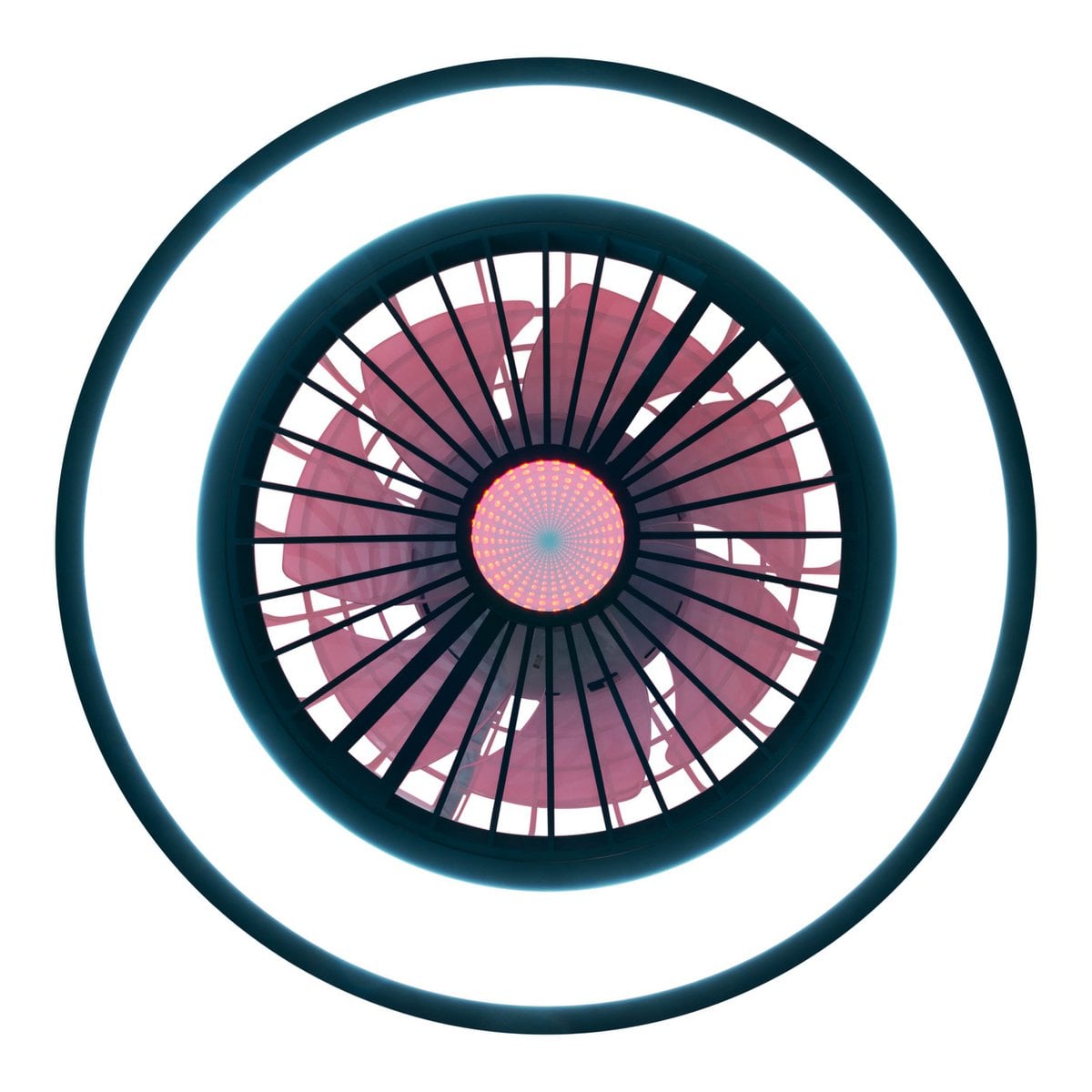 LED -plafondlichten + ventilator "arrioso" Ø 54 cm, gemaakt van metaal en plastic, met veel functies