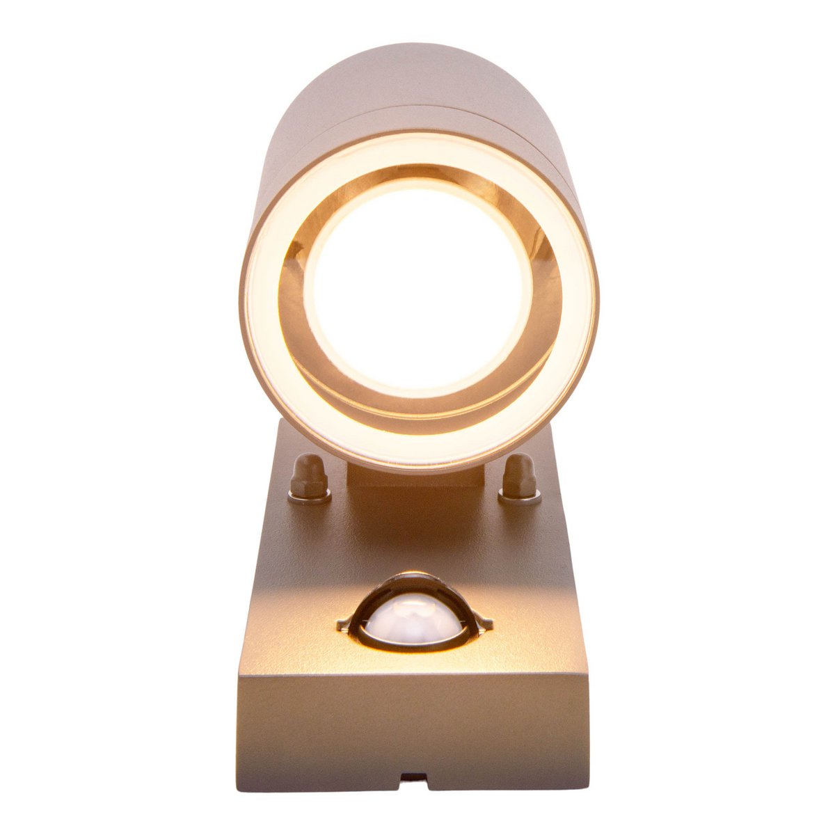Buiten Wall Lamp "Romb" met bewegingsdetector, antraciet -gekleurd aluminium, timer, veranderbare lamp, 7 x 12,5 x 16,4 cm