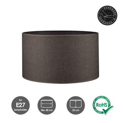 Home Sweet Home Lampenkap Canvas Macchiato - B:40xD:40xH:22cm