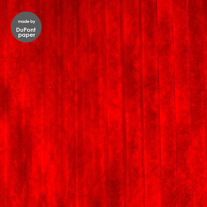 Home Sweet Home - Rood - Gevouwen papieren Lampenkap - ø40 x 20 cm