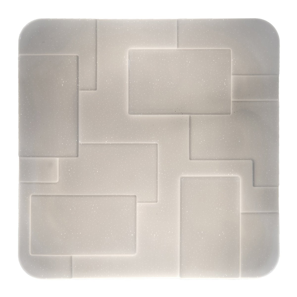 LED plafondlamp "Luxor" 54x54cm kristaleffect