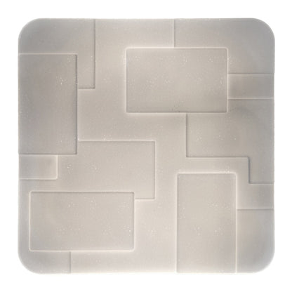 LED plafondlamp "Luxor" 54x54cm kristaleffect