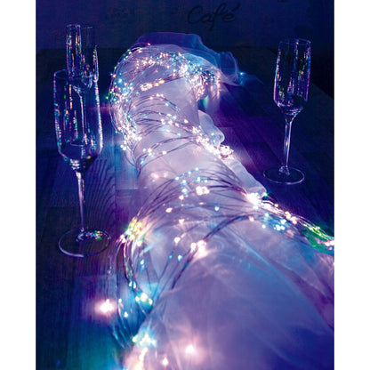 De decoratieve lichte keten "Schweif" 600 RGB LED, 2,5 meter lang