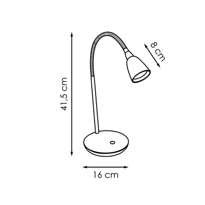Home Sweet Home - Flexy Led Bureaulamp 3W Wit - Verstelbare