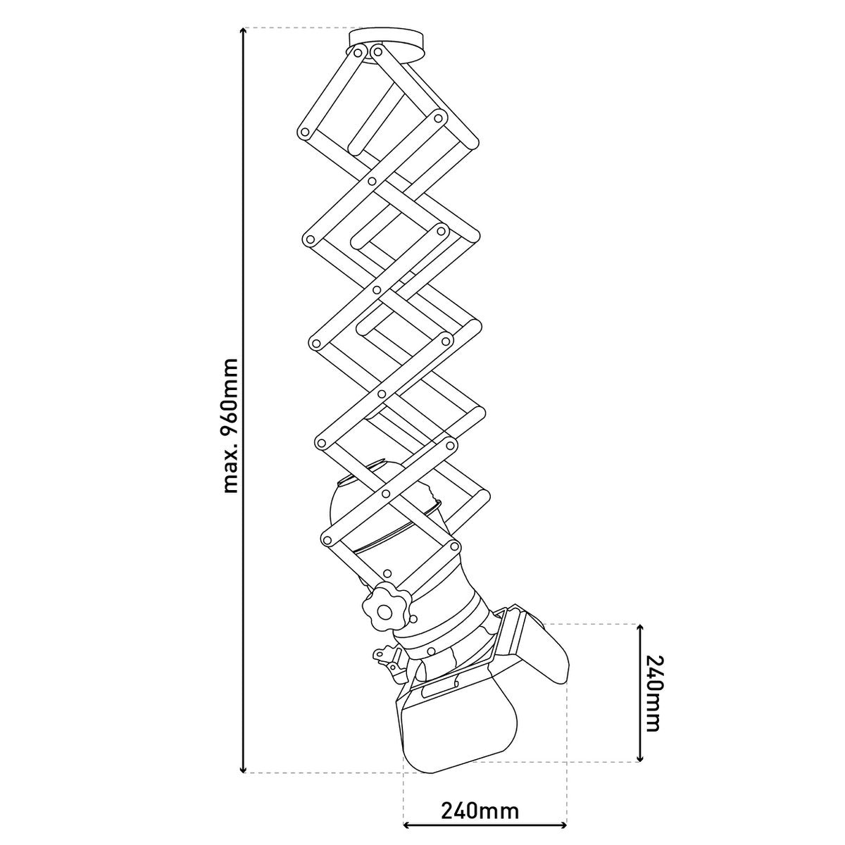 Shear Pendant Lamp "Cannes" Max.