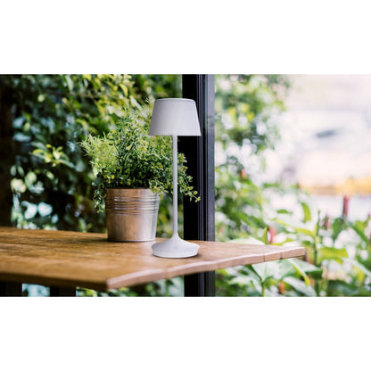 LED -licht "Emmi" voor buiten en binnen, tafellamp gemaakt van metaal en plastic, met stevig gebouwd -in LED's, LED -tafellamp voor balkon, terras, tuin, woonkamer, wintertuin, ca.