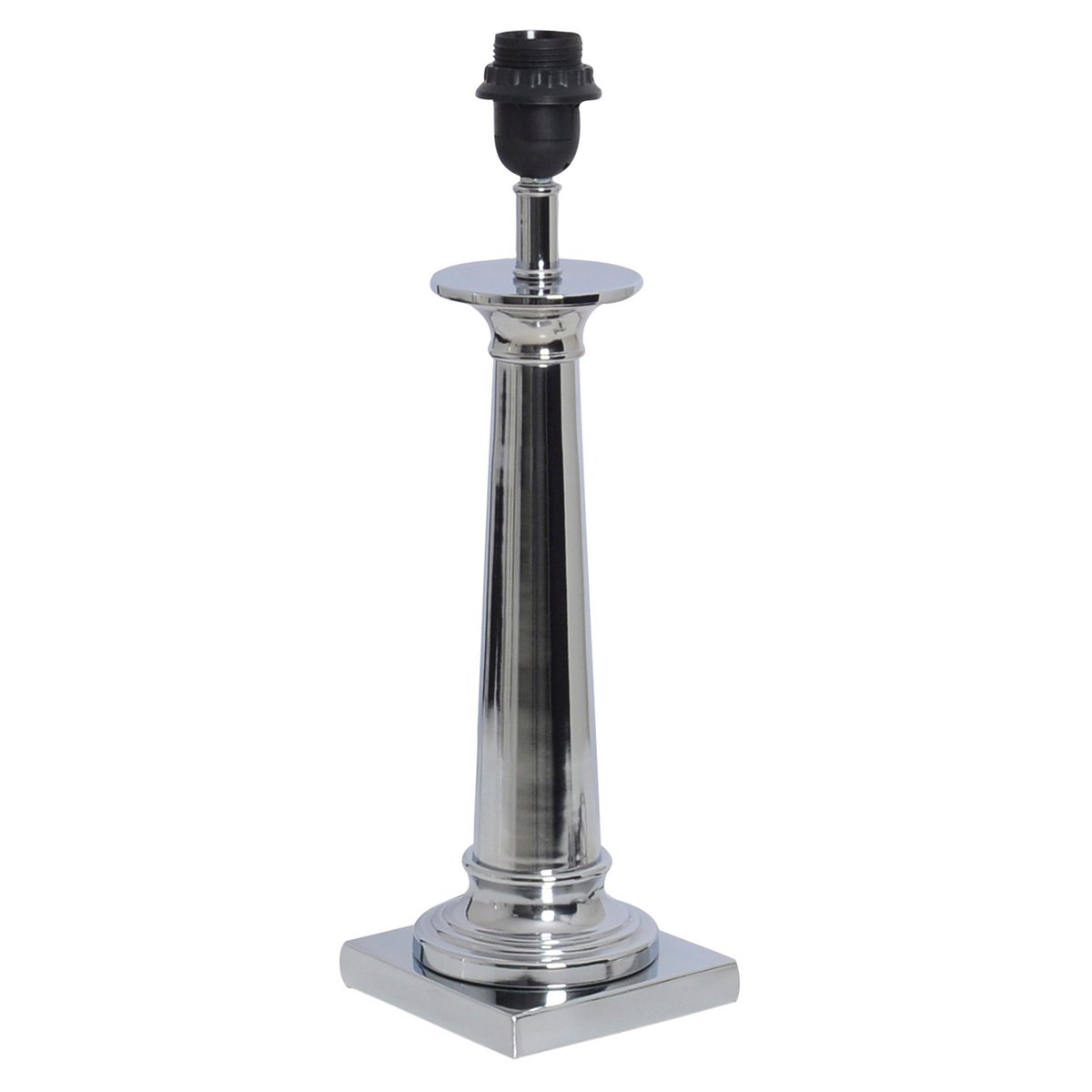 Voet tafellicht "Fulcrum", 35 cm hoog gemaakt van chroomkleurig metaal, E27