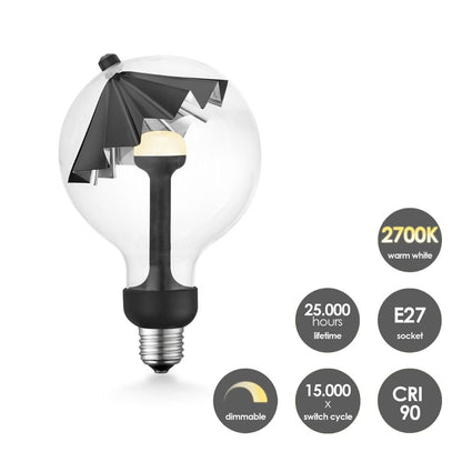 Home Sweet Home Tafellamp Move Me Side Umbrella 5.5W 2700K grijs-zwart