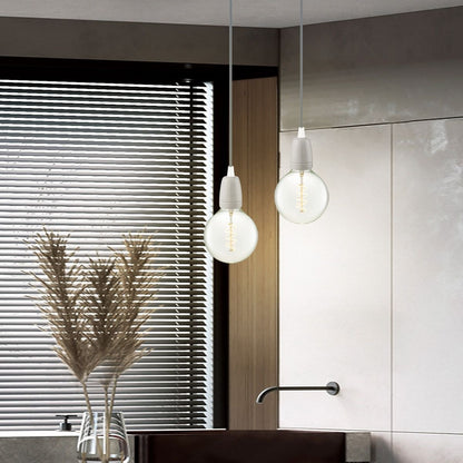 Home Sweet Home Posh E27 fitting porselein grijs