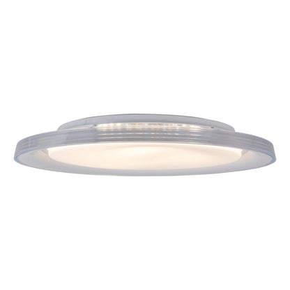 LED-plafondlicht "Claire" Ø 50,5 cm, 7,5 cm hoog, metaal en plastic in wit, geïntegreerde LED, 1600 lm, dimable, CCT-functie, 3000-5000 K, nachtlichtfunctie