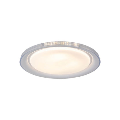LED-plafondlicht "Claire" Ø 50,5 cm, 7,5 cm hoog, metaal en plastic in wit, geïntegreerde LED, 1600 lm, dimable, CCT-functie, 3000-5000 K, nachtlichtfunctie