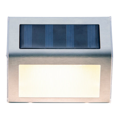 4 Set LED LED Solar Outer Light, voor buiten, wandlamp-metaal en plastic in stalen blank, met geïntegreerde LED