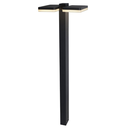 LED Buitenbasis "Clair", gemaakt van metaal in antraciet, met geïntegreerde LED