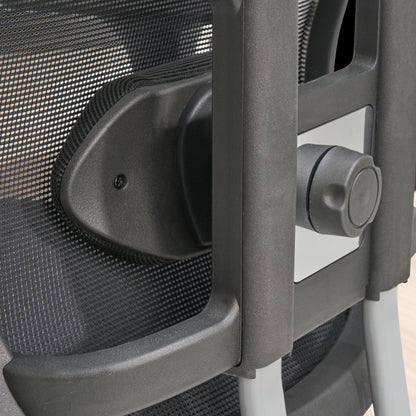 Bureaustoel Zwart Mesh Bekleding Bureaustoel tot 120 kg met Hoofdsteun