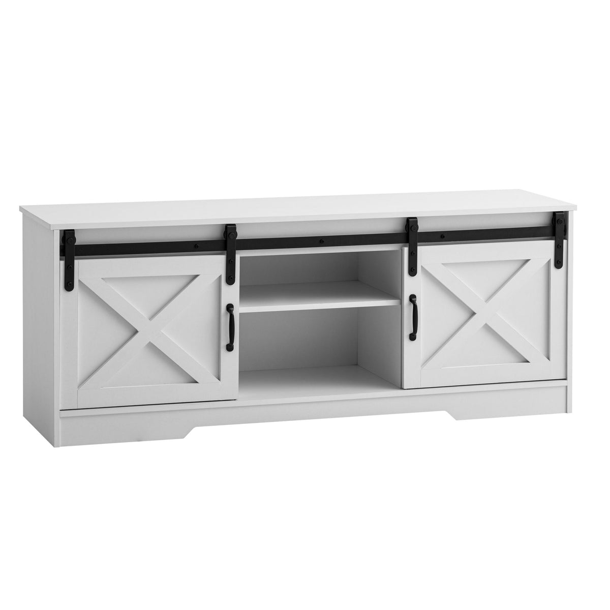 Lowboard Wit 150x59.5x39.5 cm TV-meubel Landhuis Stijl
