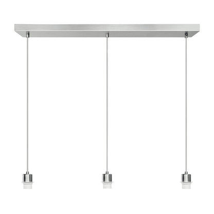 Home Sweet Home hanglamp Beam 3S 65/9.5/70-112.5cm - Geborsteld staal