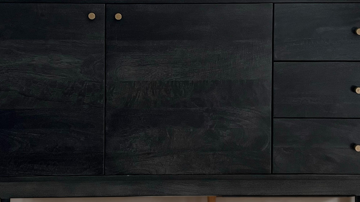 Dressoir 160x81x42 cm Acacia Massief Houten Ladekast