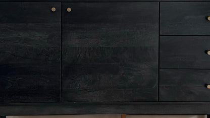 Dressoir 160x81x42 cm Acacia Massief Houten Ladekast