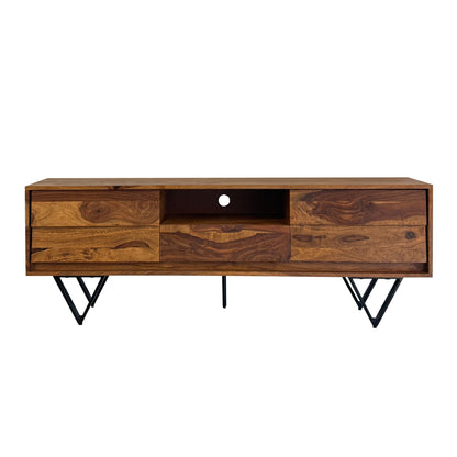 TV Lowboard Sheesham Massief Hout 160 cm, TV-tafel