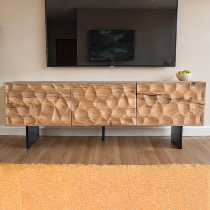 Lowboard Acacia Massief Hout 160x56x37 cm TV-kast