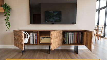 Lowboard Acacia Massief Hout 160x56x37 cm TV-kast
