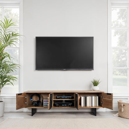 Lowboard Acacia Massief Hout 150 cm - TV-meubel