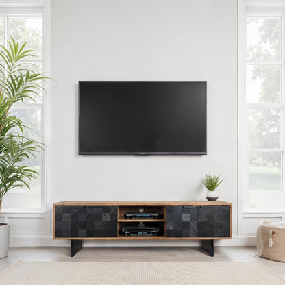 Lowboard Acacia Massief Hout 150 cm - TV-meubel
