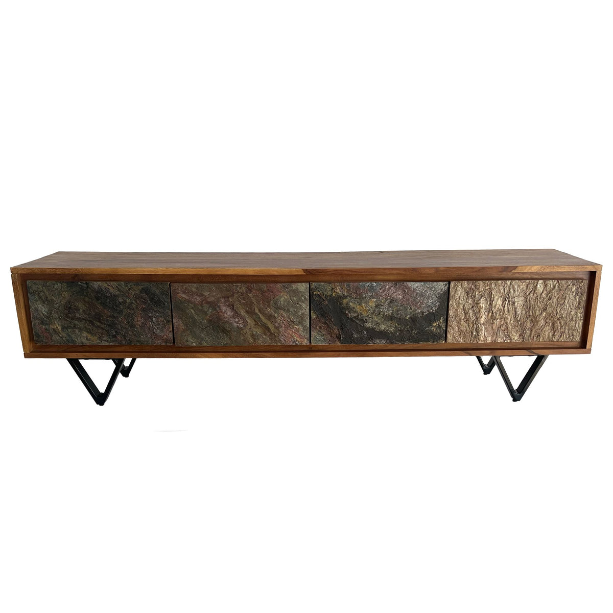 Lowboard Sheesham Massief Hout 160 cm, TV-meubel
