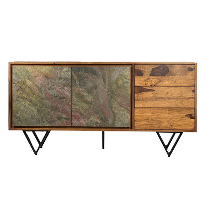 Dressoir Sheesham massief hout 150x40x55 cm, ladekast