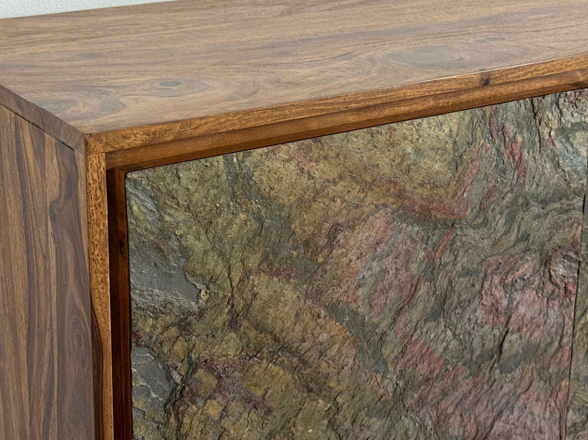 Dressoir Sheesham massief hout 150x40x55 cm, ladekast