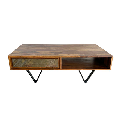 Salontafel van massief Sheeshamhout, 115 cm, salontafel