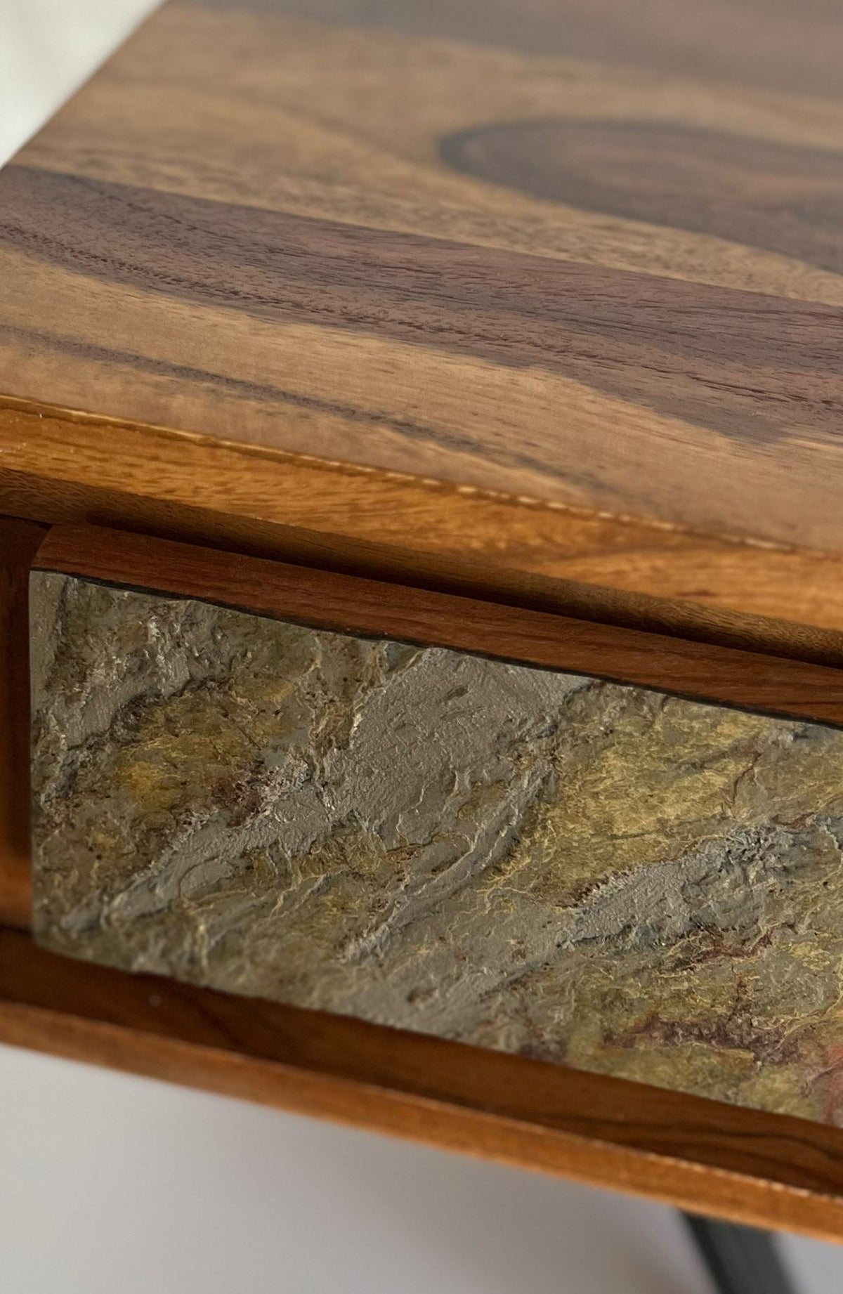 Salontafel van massief Sheeshamhout, 115 cm, salontafel