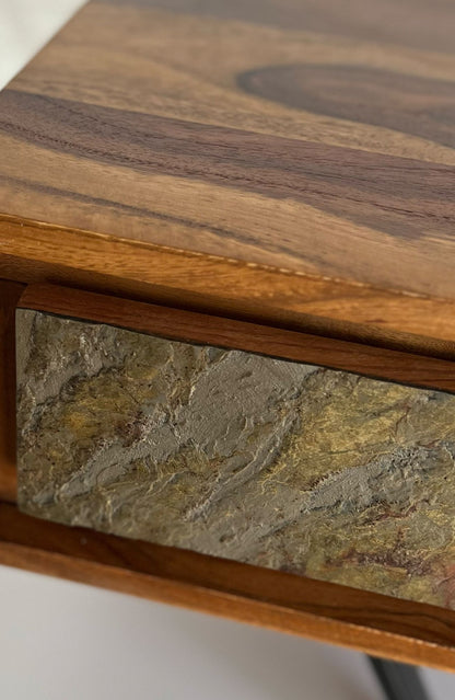 Salontafel van massief Sheeshamhout, 115 cm, salontafel