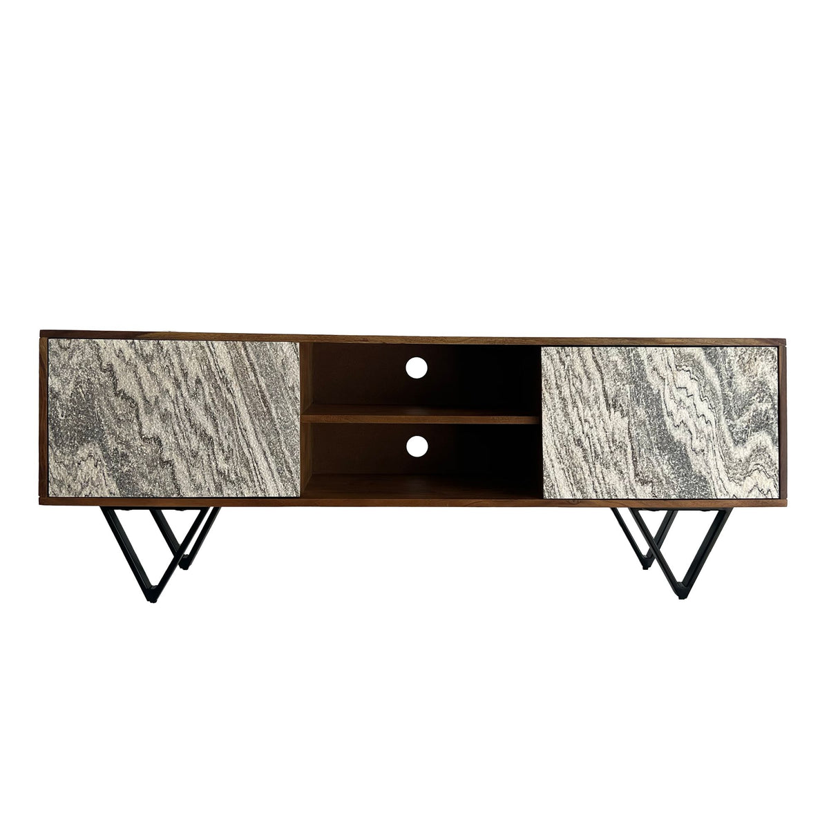 Lowboard Sheesham Massief Hout 150x56x35 cm TV-kast