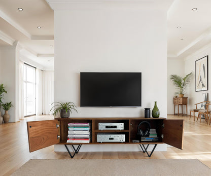 Lowboard Sheesham Massief Hout 150x56x35 cm TV-kast