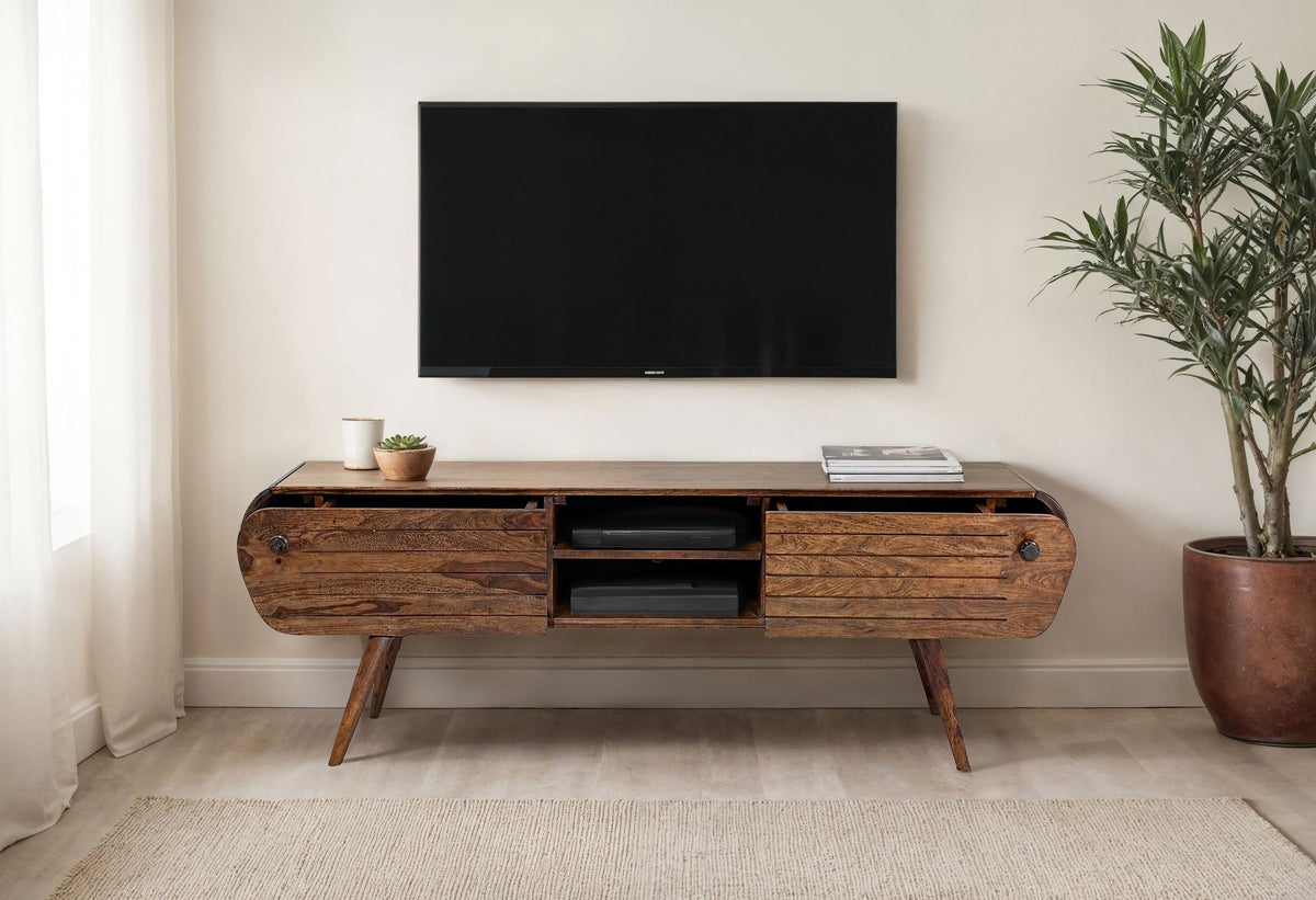 Lowboard Sheesham Massief Hout 160 cm, TV-meubel
