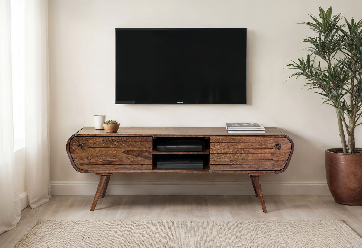 Lowboard Sheesham Massief Hout 160 cm, TV-meubel