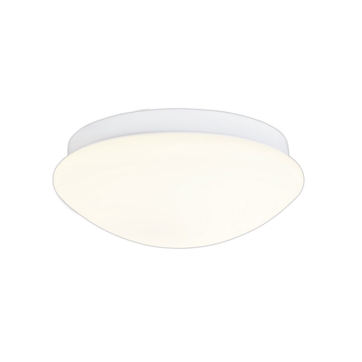 LED -plafondlicht "Genève" gemaakt van metaal en plastic in het wit, met stevig ingebouwde in LED's Ø ca. 30 cm